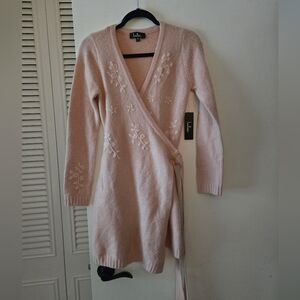 Lulu's Pink Knit Cardigan Sweater